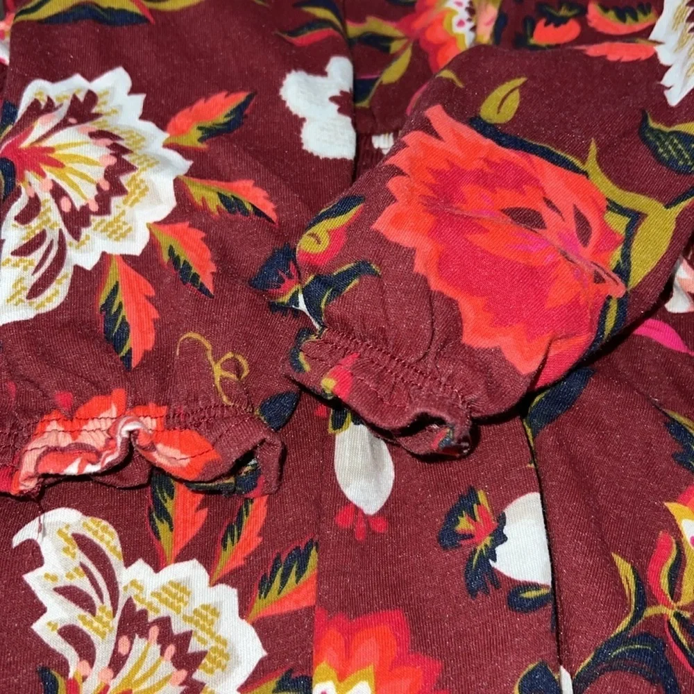 Old Navy toddler long sleeve flowey floral dress with stretch waist